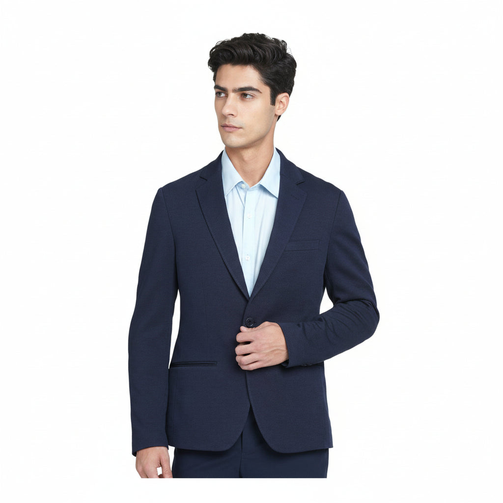 Jack & Jones Daniel Knit Blazer - Navy Blue
