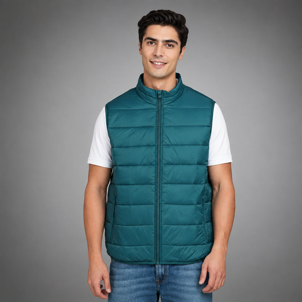 Jack & Jones Ethan Puffer Jacket - Petrol Green