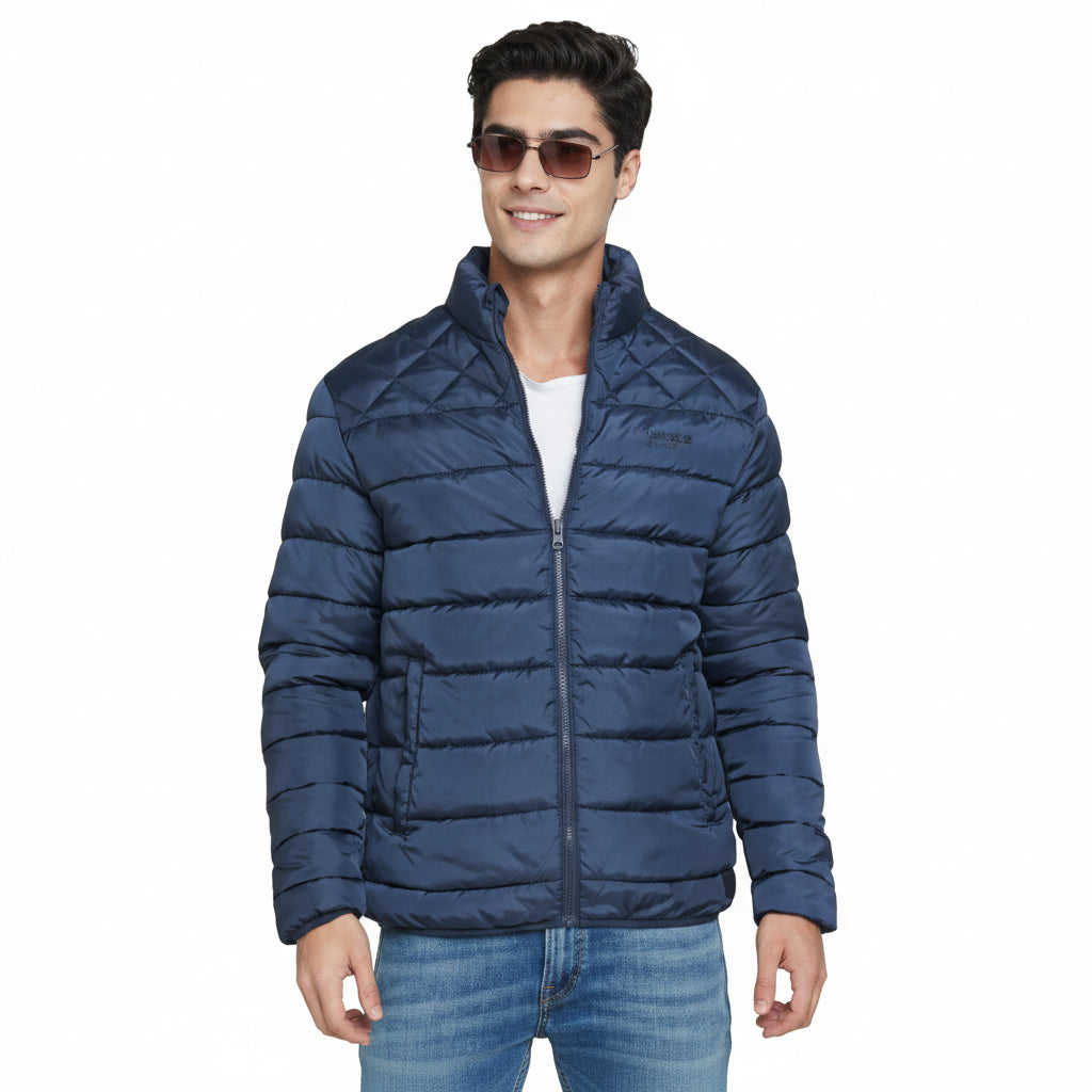 Jack & Jones Kornad Puffer Jacket - Navy Blue