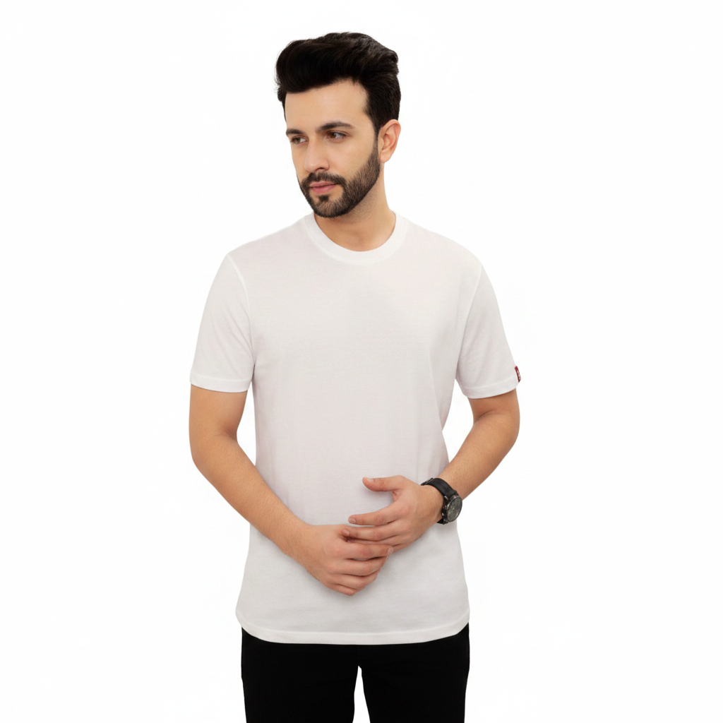 BS134 - Levis BCI Cotton Round Neck T-Shirt - White