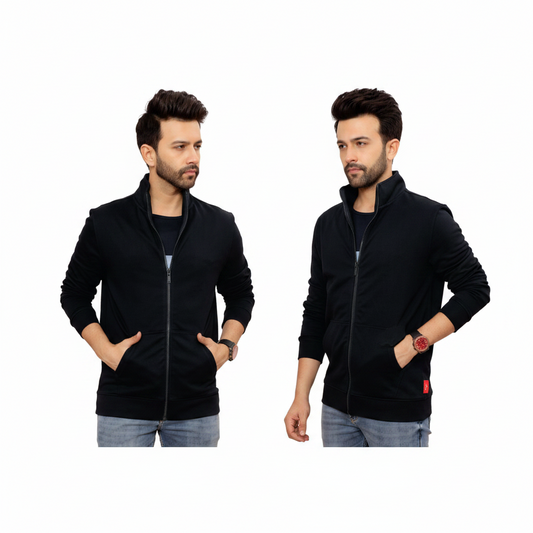 BS142 - Levis Full Zip High Neck Sweatshirt - Standard Jet Black