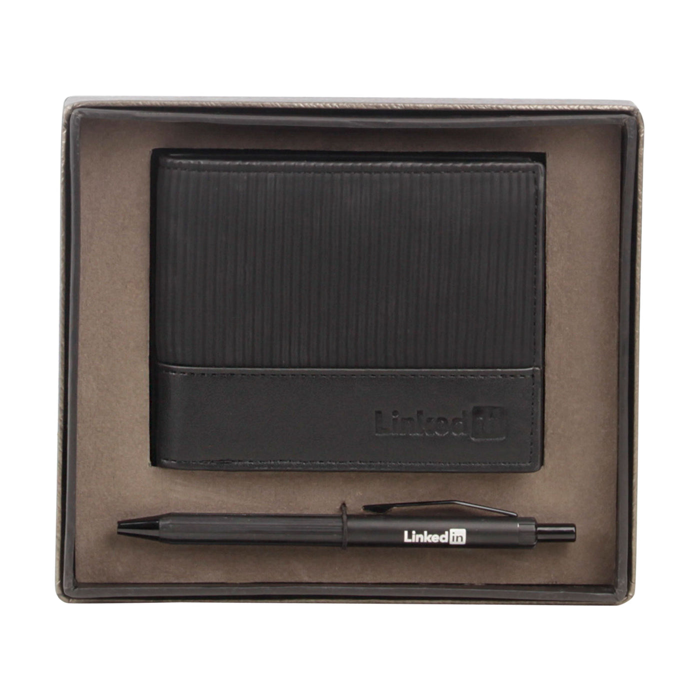 EJK128- Linkedin 2-IN-1 Gift Set | Wallet | Pen