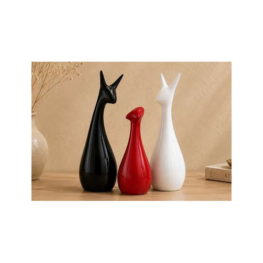 Lucky Swan Couple Statue Set of 2