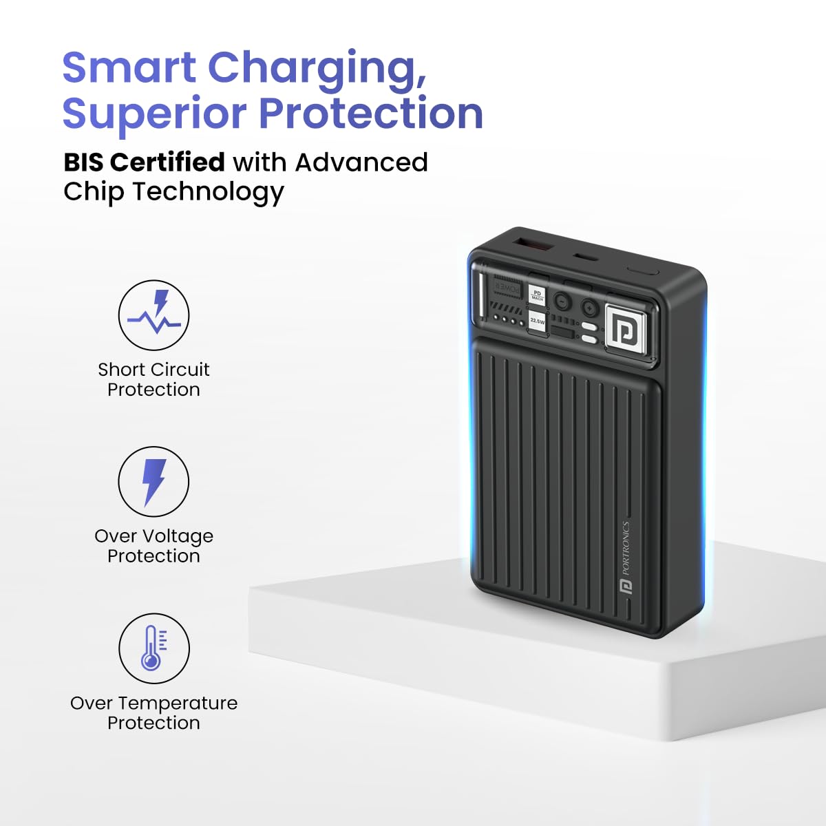 ED10- Portronics Luxcell Mini 10K Advanced Powerbank