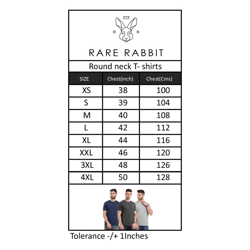 BST27- Rare Rabbit Signature Round Neck T-Shirt