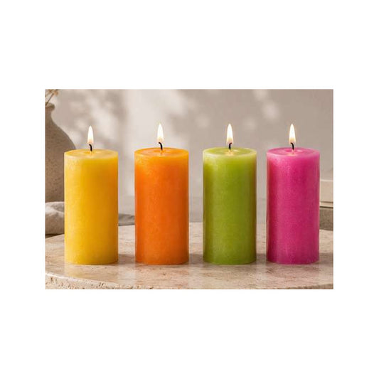 Metallic Candles Set of 4