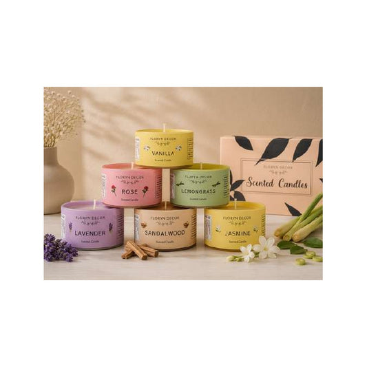 Mini Scented Jar Candle Set (Set of 6)