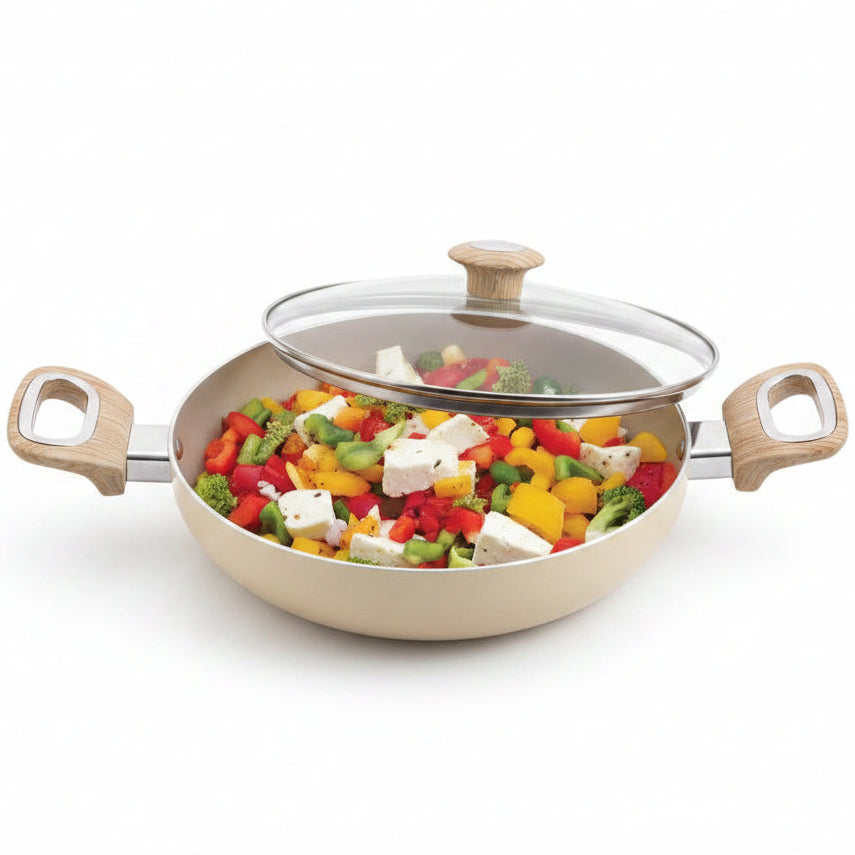 ED350 - Cookwell - Non-Stick Kadai with Lid - 2.5 L
