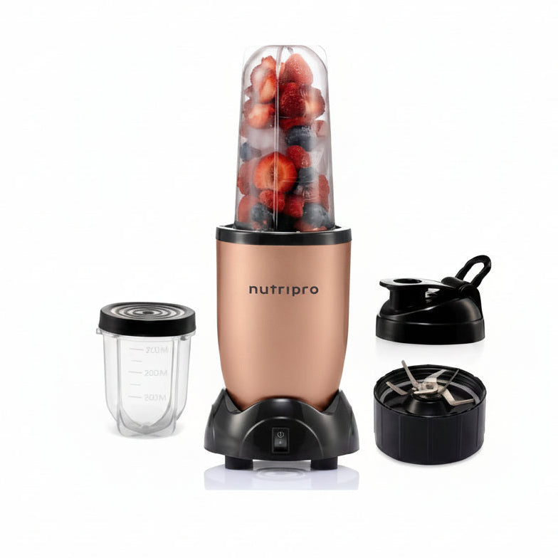 ED338 - Nutripro - Nutri Blender 500W - 2 Jars & 1 Blade - Gold