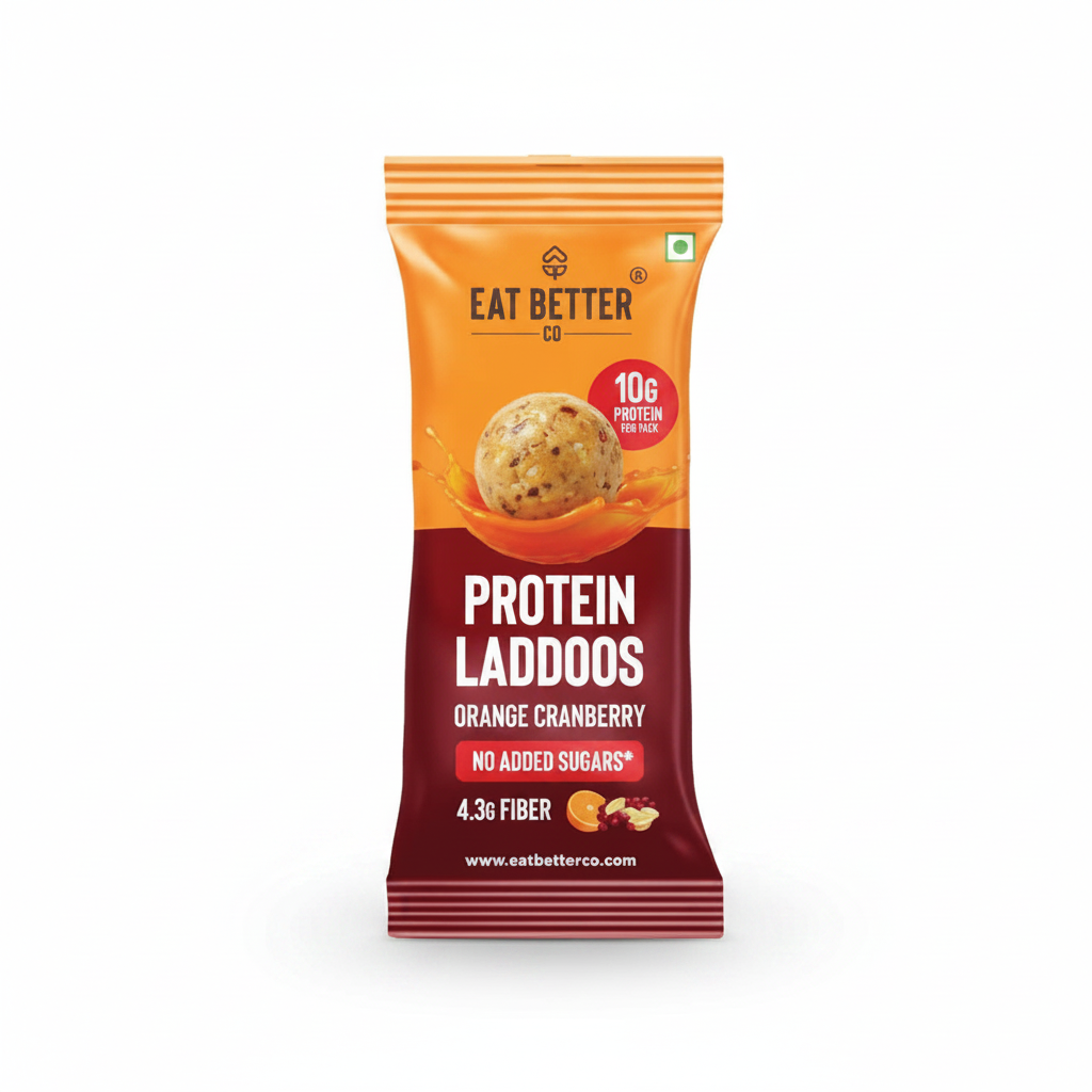Eat Better Orange Cranberry Protein Laddoos