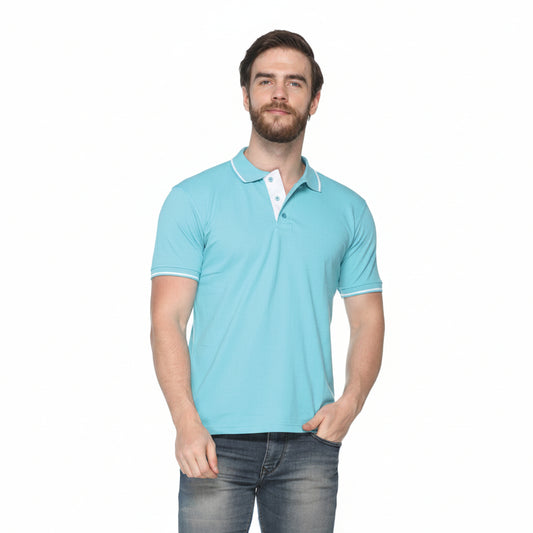 Pikmee Highline Tipped Polo T-Shirt
