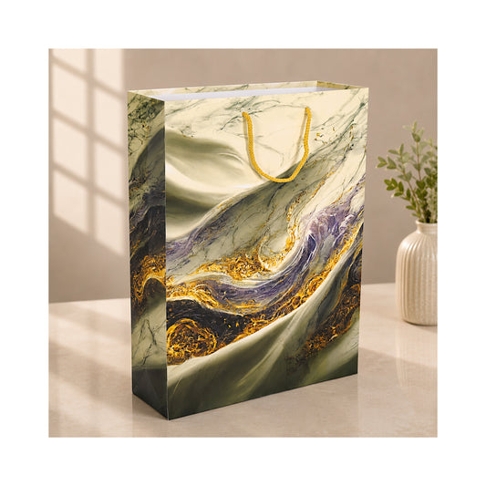 PB28 - Marble Swirl Large Paper Bag