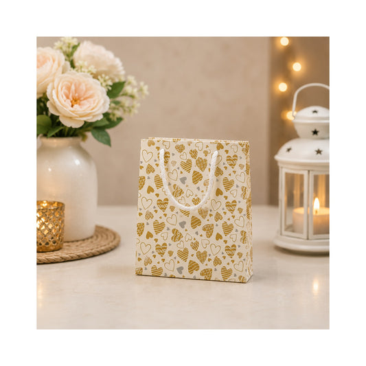 Gold Leaf Small Paper Bag - Grover Traders Paper Bag