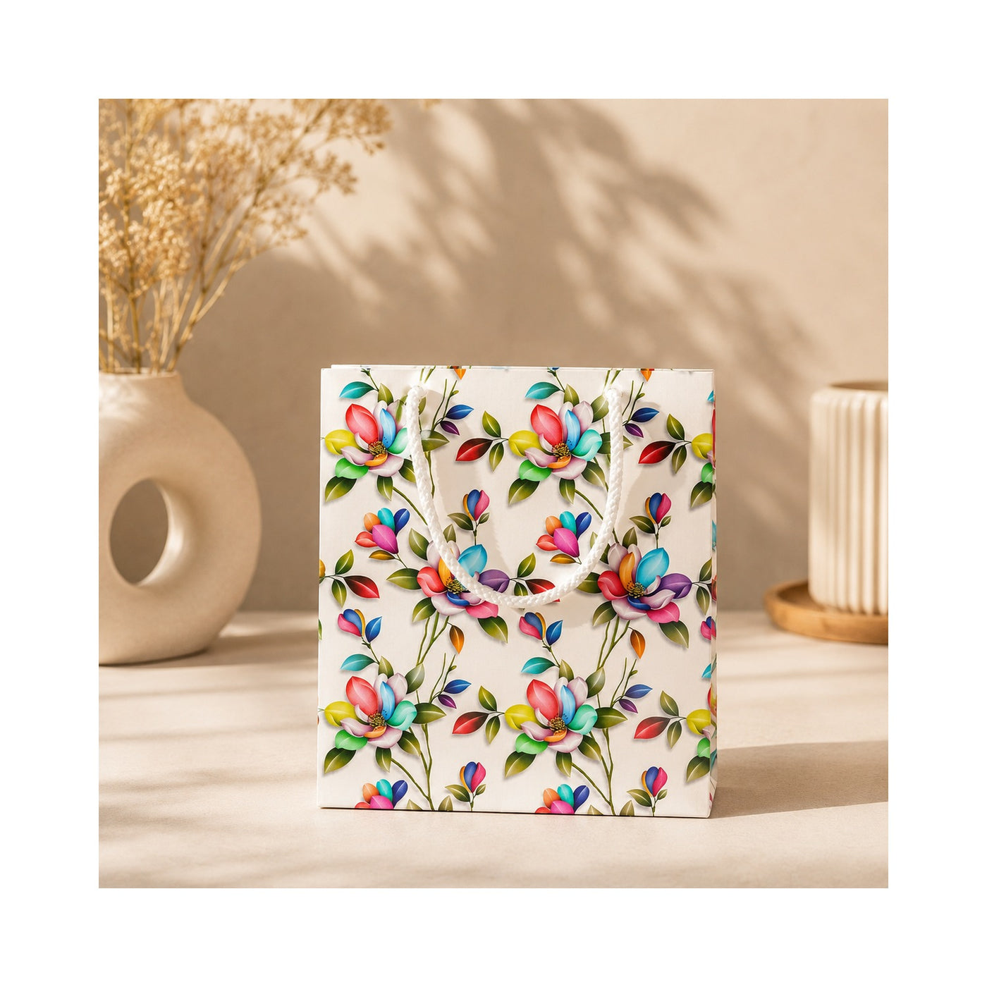 Colourful Bird Pattern Paper Bag - Grover Traders Paper Bag