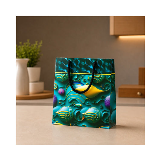 Blue Buddha Paper Bag - Grover Traders Paper Bag