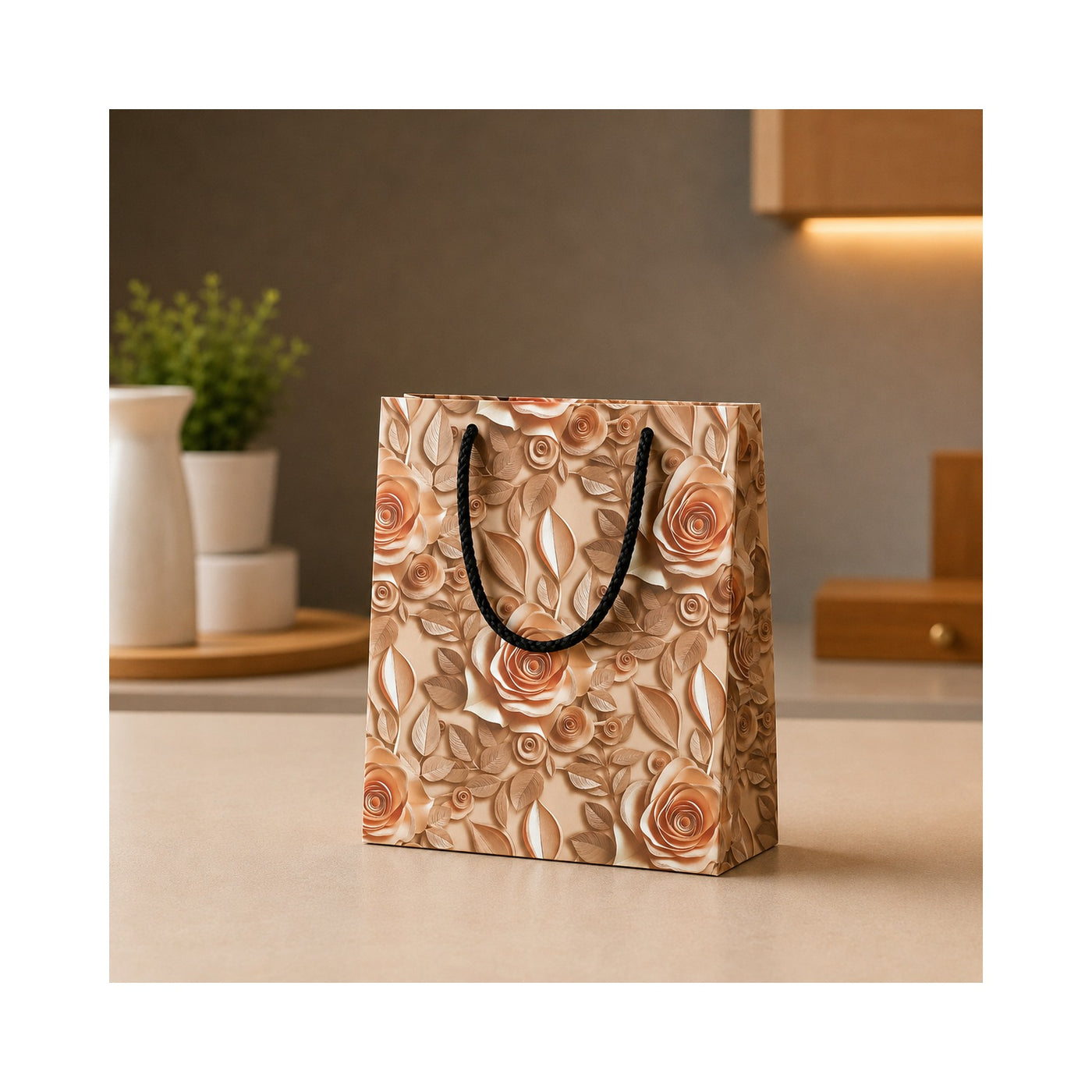 Brown Marble Paper Bag - Grover Traders Paper Bag