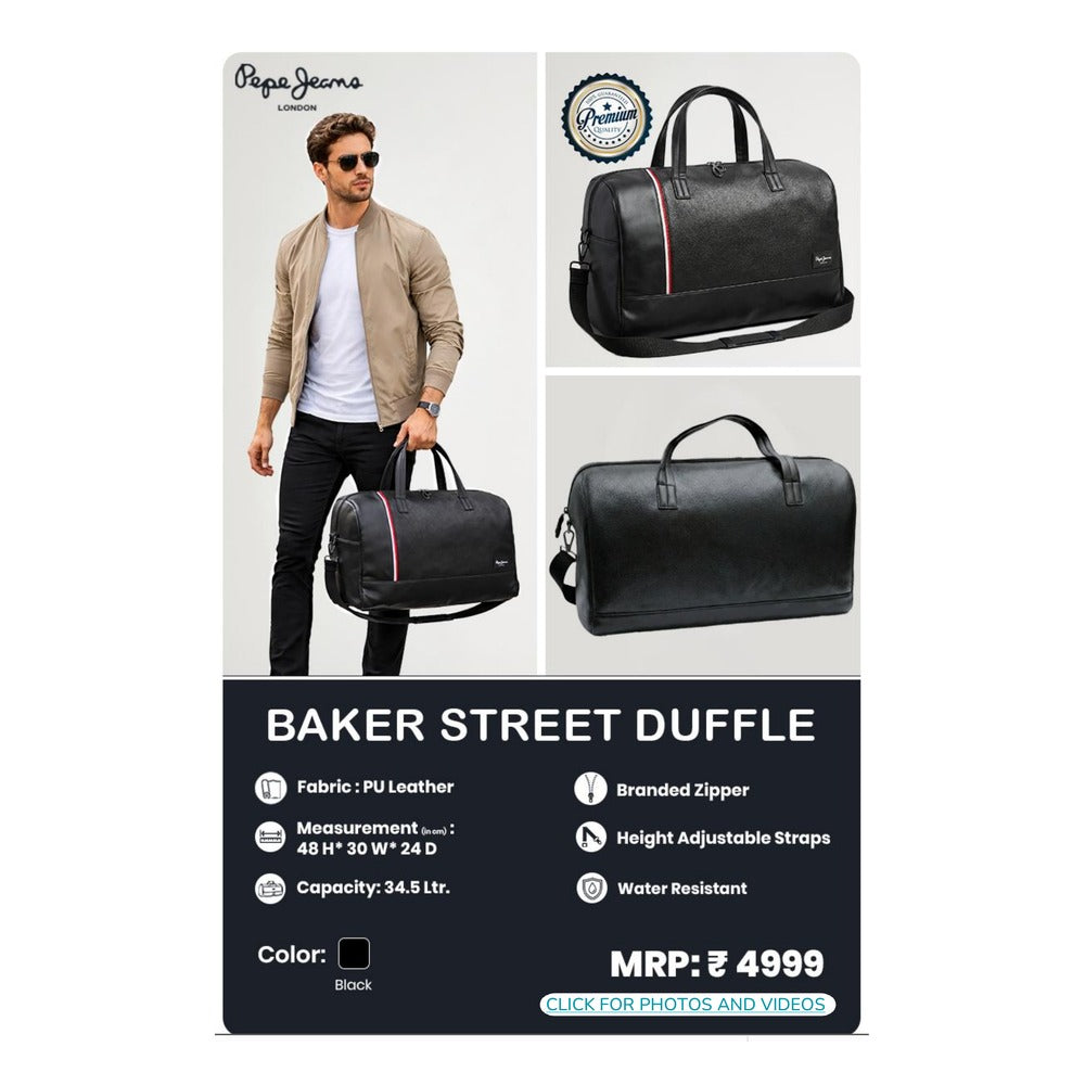 BSB355 - Pepe Jeans Baker Street Duffle - Black