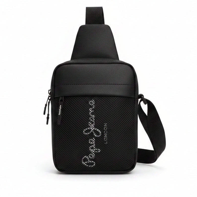 BSB358 - Pepe Jeans Miami Sling Bag - Black
