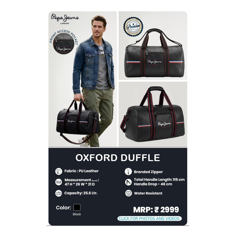 BSB352 - Pepe Jeans Oxford Duffle - Black