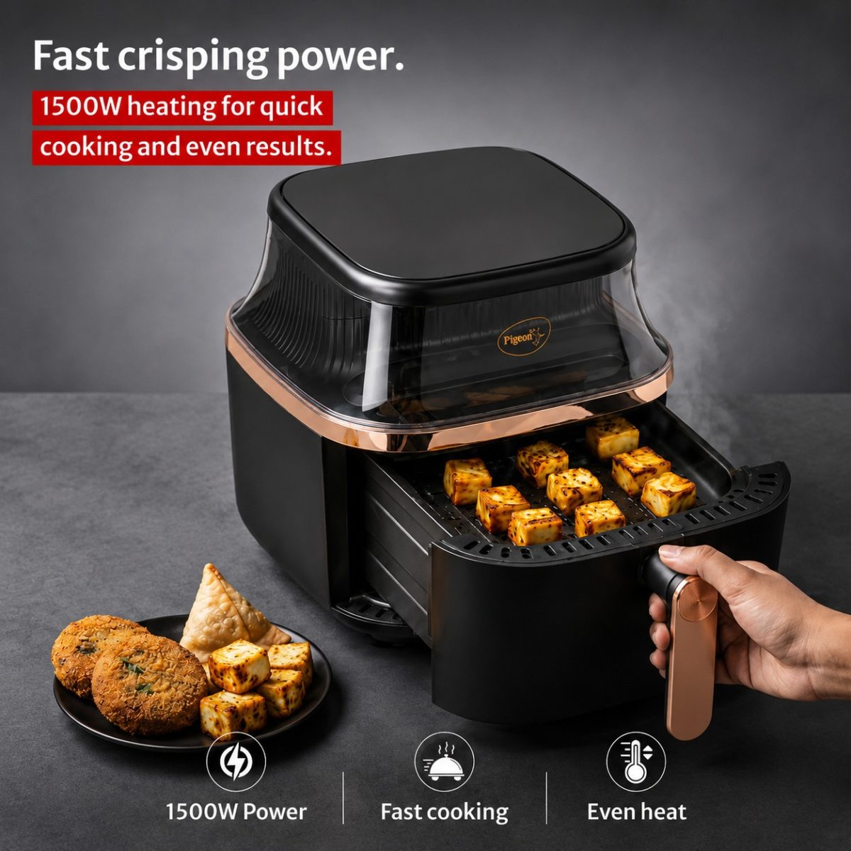ED380- Pigeon IVO Healthifry 5.4L Digital Air Fryer