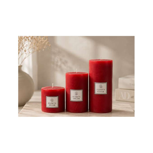 Printed Pillar Candles
