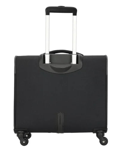 BSB398- American Tourister Alvin Black Polyester Overnighter