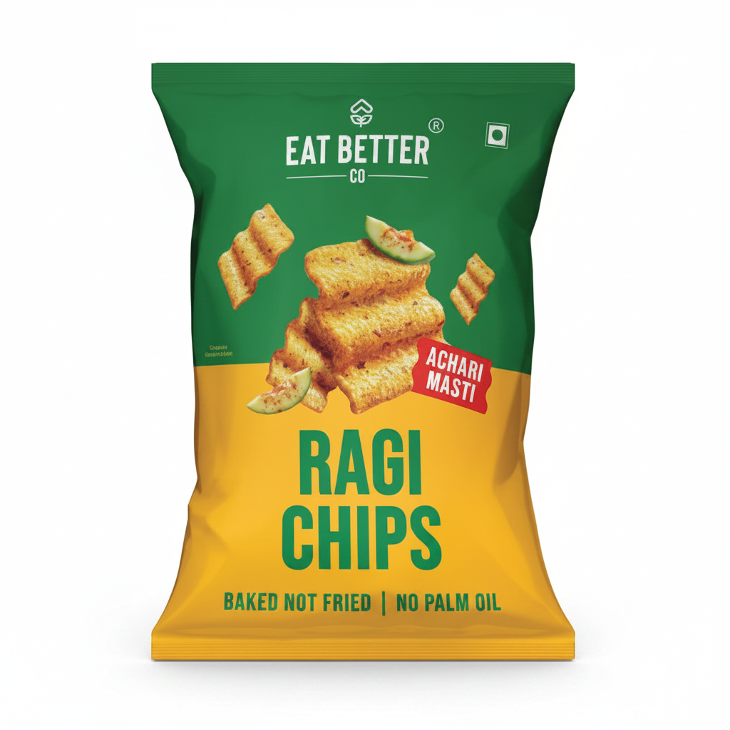 Eat Better Ragi Chips Achari Masti