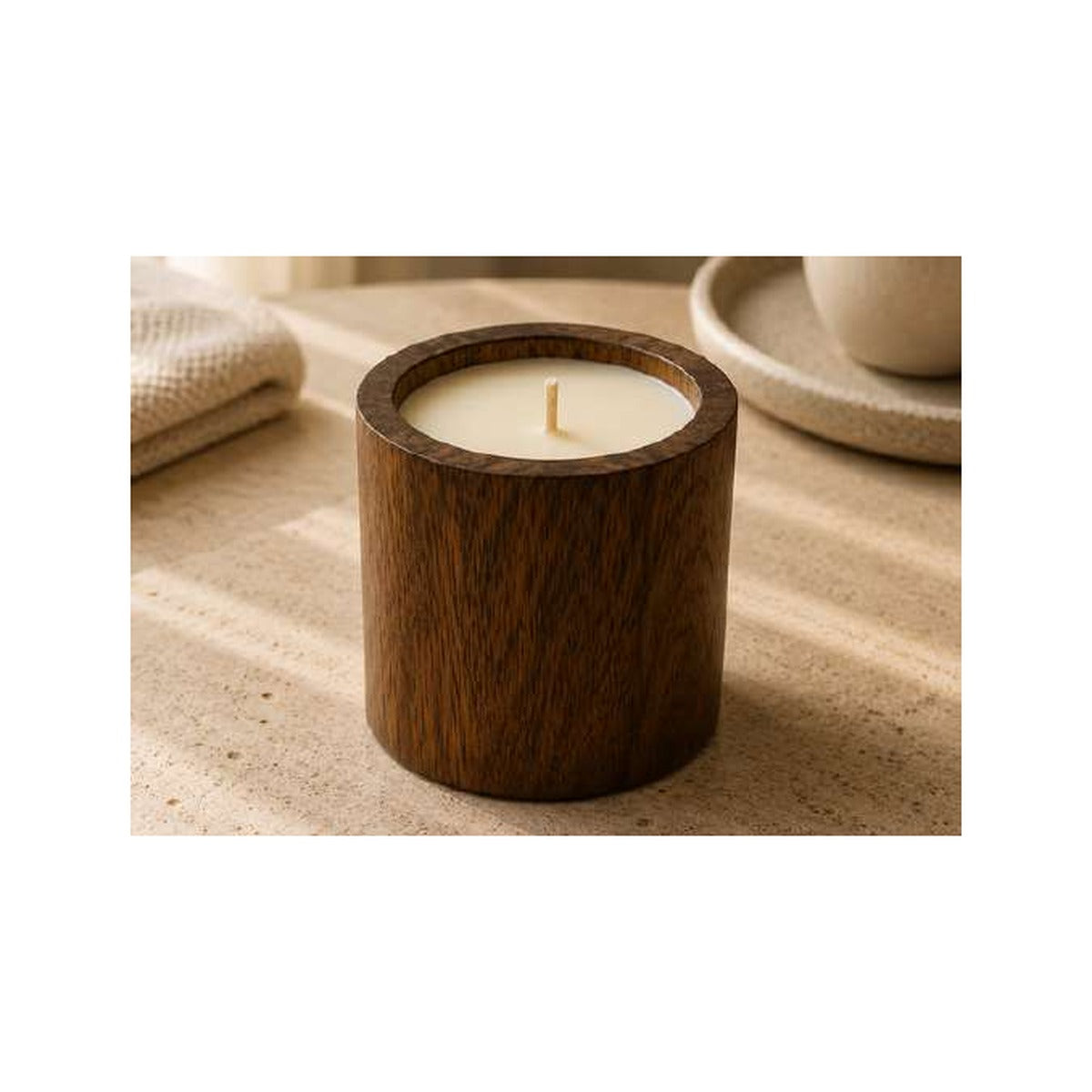 Rendier Wooden Candle