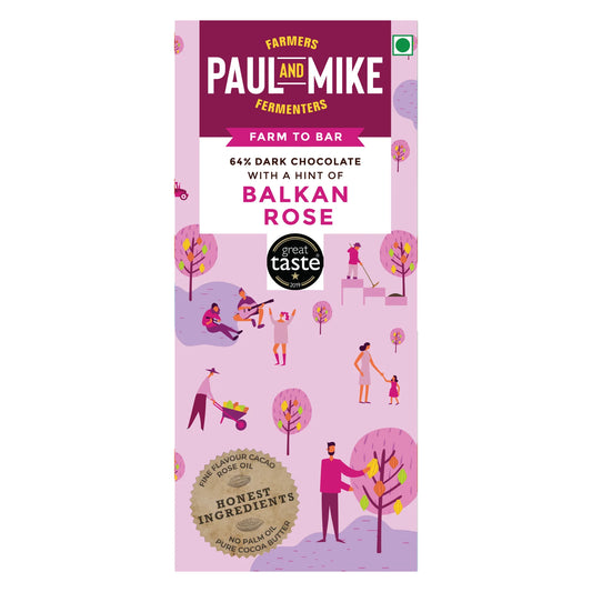 BSE60- Paul and Mike 64% Dark Balkan Rose Chocolate