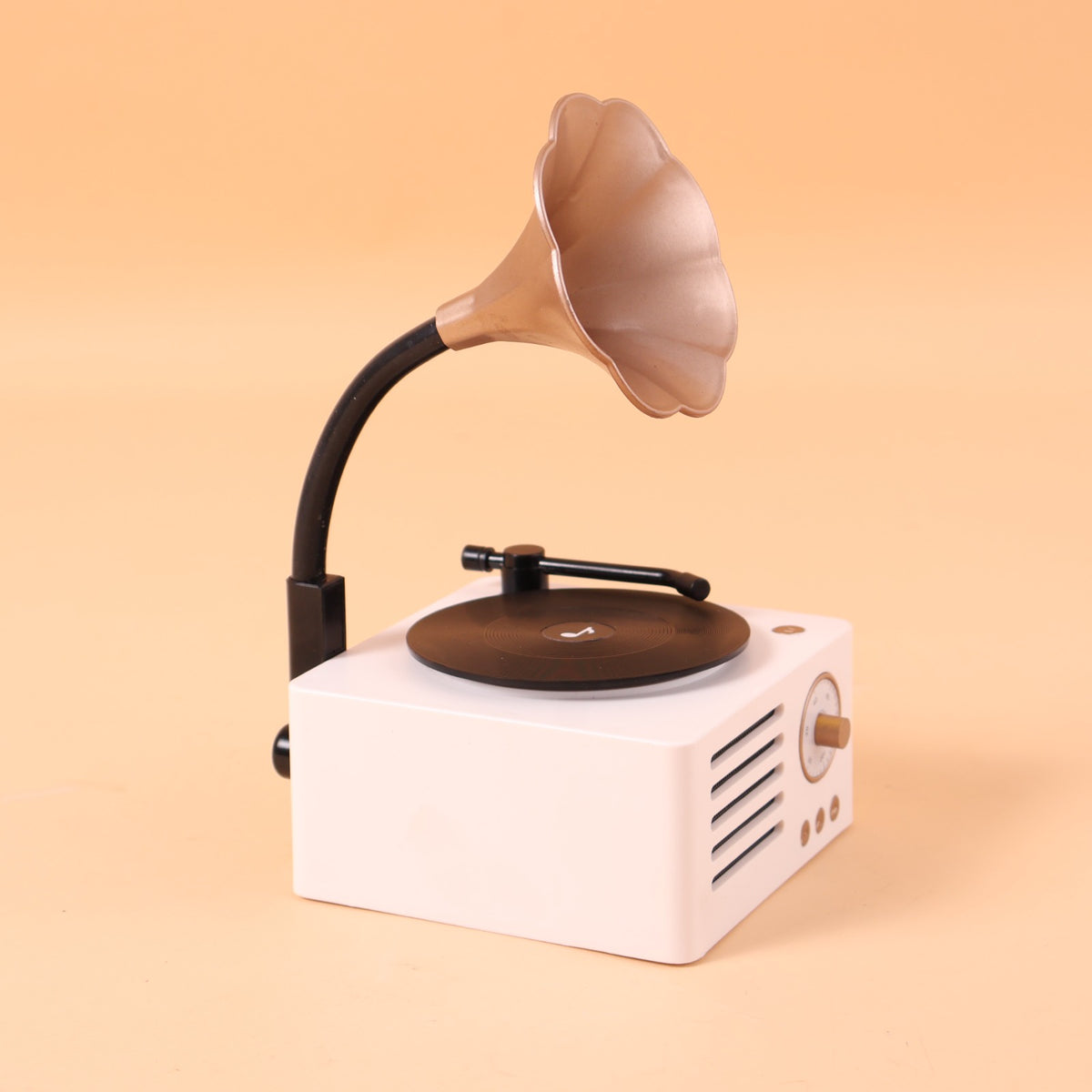 OG61- White Retro Gramophone Bluetooth Speaker