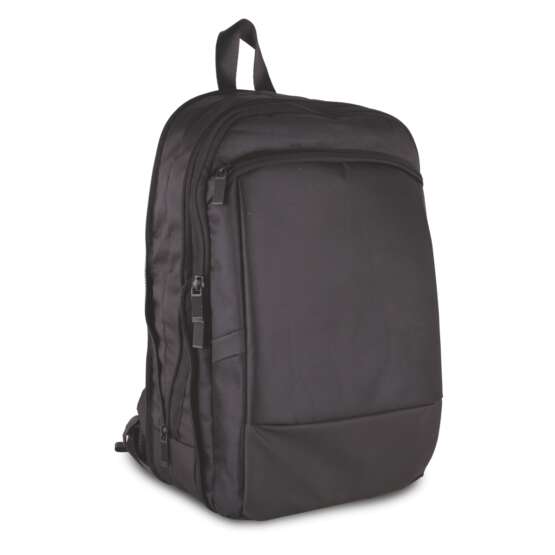 Puffer expandable laptop backpack front view