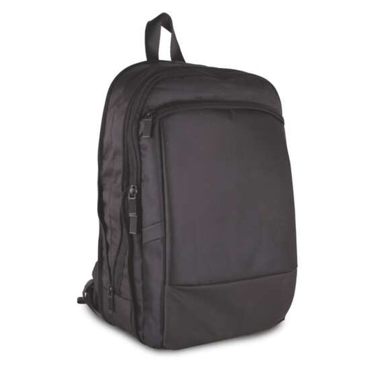 Puffer expandable laptop backpack front view
