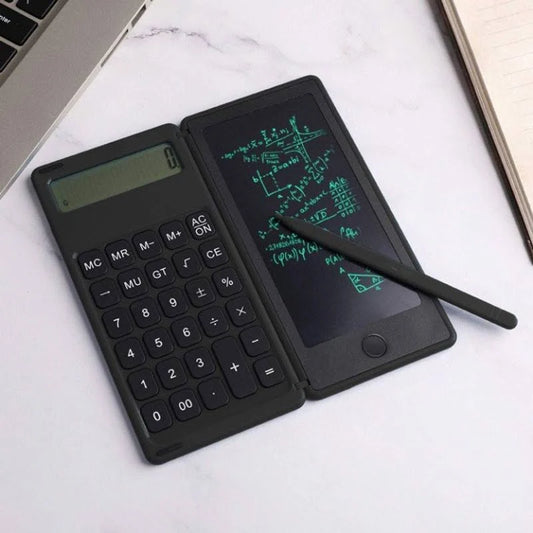 ED128- XECH 2-IN-1 Calculator with 6-Inch LCD Writing Pad