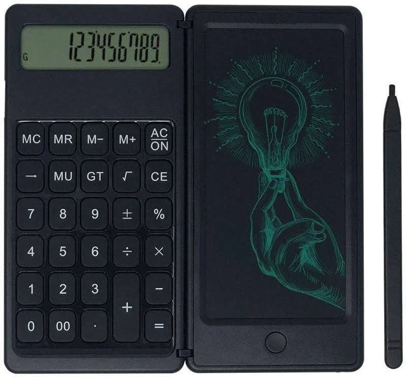 OE22- XECH 2-in-1 Calculator with 6-Inch LCD Writing Pad