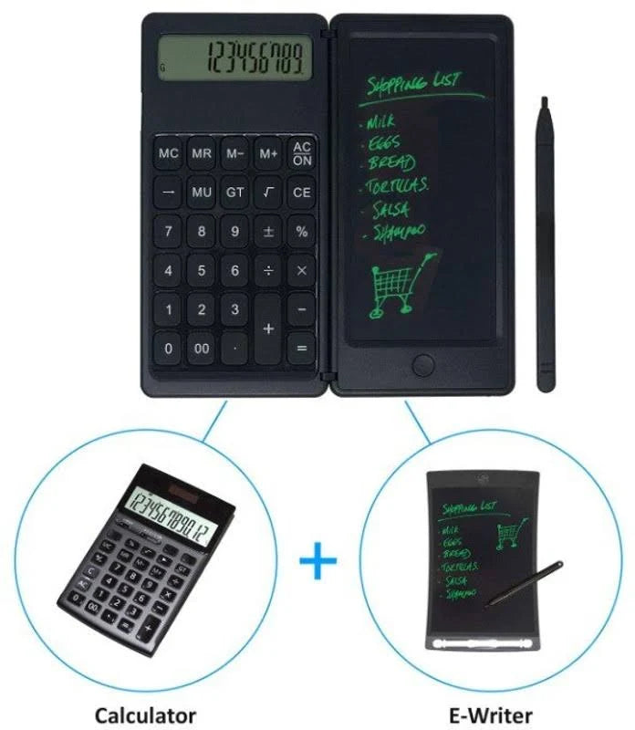 OE22- XECH 2-in-1 Calculator with 6-Inch LCD Writing Pad