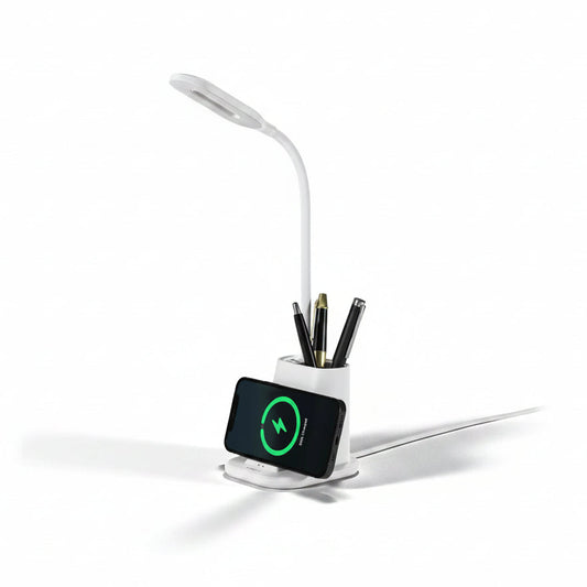 ED74- Xech 3-IN-1 Table Lamp Wireless Charger & Pen Stand
