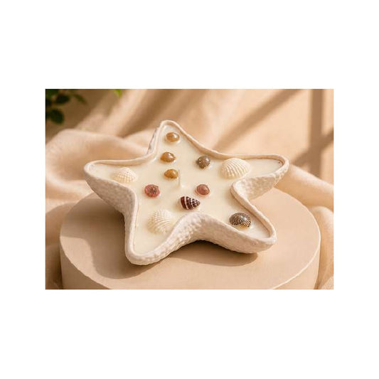 Starfish Shape Concrete Candle