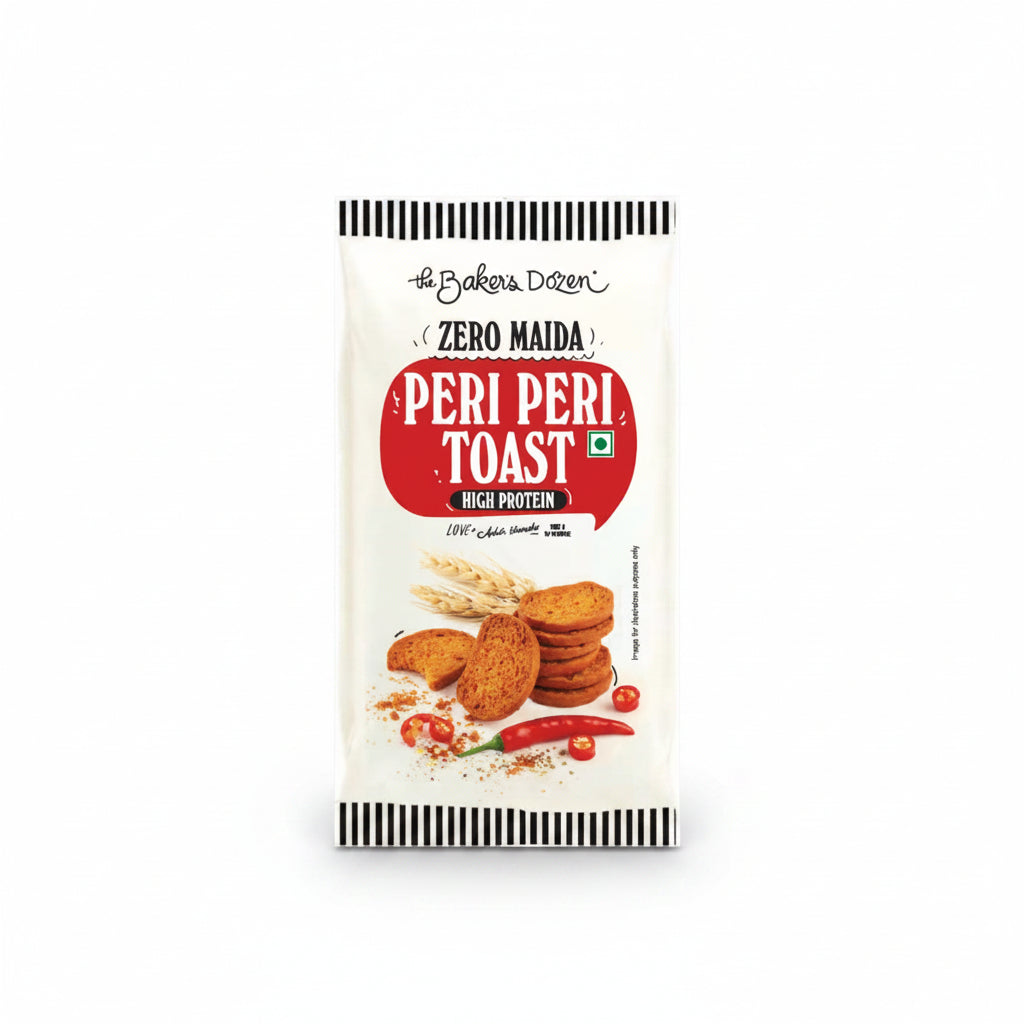 BSE368 - The Baker's Dozen - Whole Wheat Toast - Peri Peri - 90g