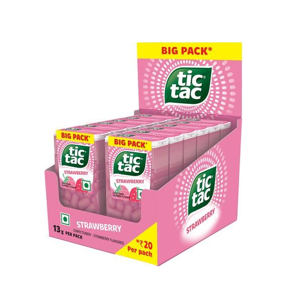 Tic Tac 156 g Display Strawberry & Cream