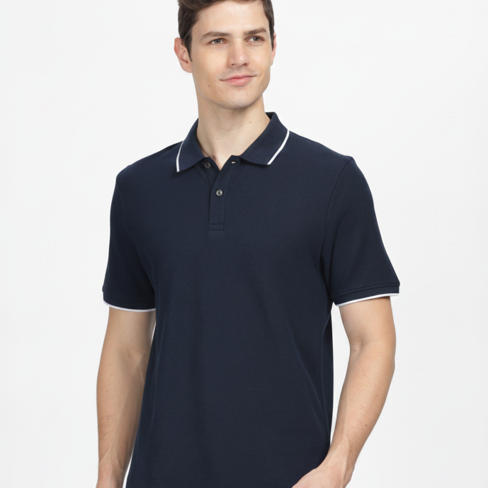 BST59- WROGN Tipping Polo T-Shirt