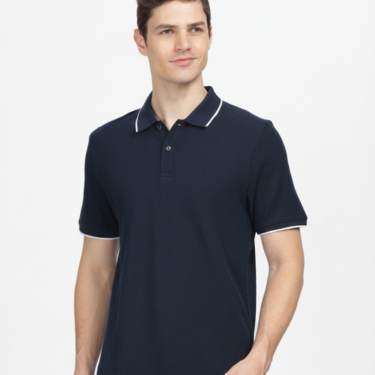 BST59- WROGN Tipping Polo T-Shirt