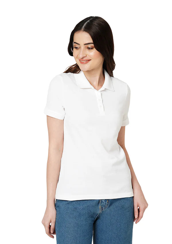 BST12-  Vero Moda Jacquard Polo Women's T-shirt
