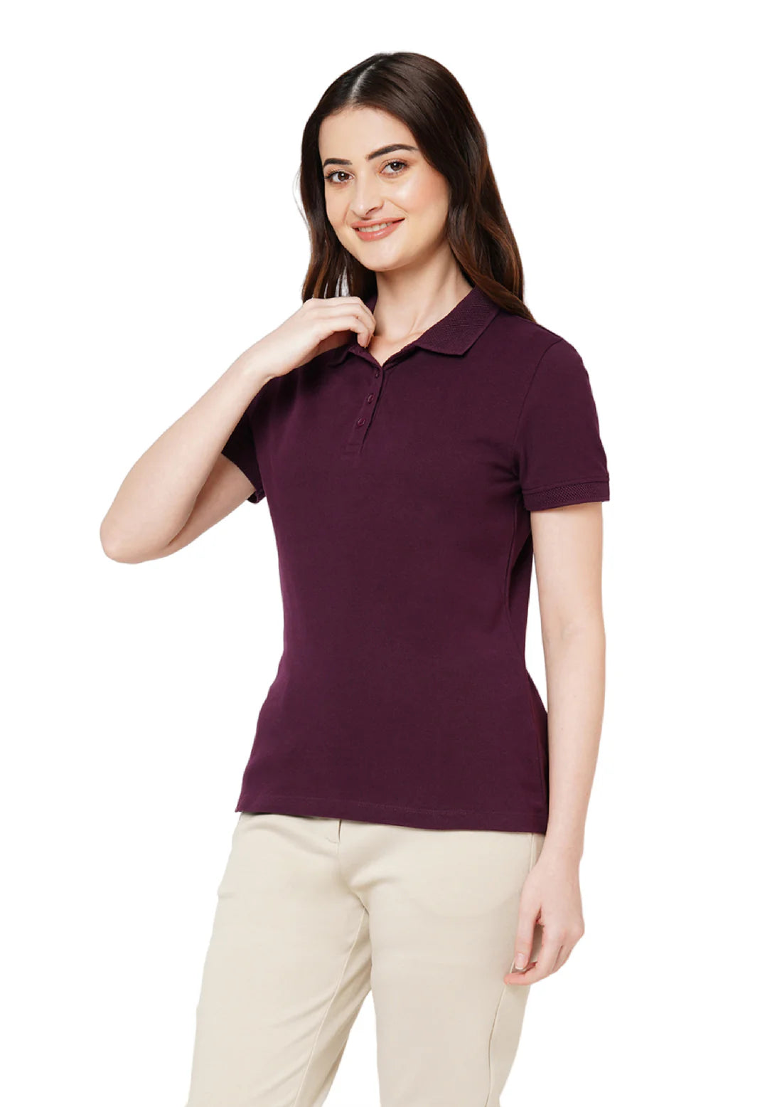 BST12-  Vero Moda Jacquard Polo Women's T-shirt