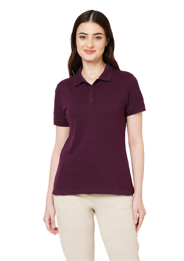 BST12-  Vero Moda Jacquard Polo Women's T-shirt