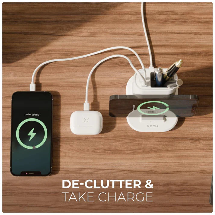 ED207- Xech Quest Multifunctional with Pen Stand & Wireless Charger