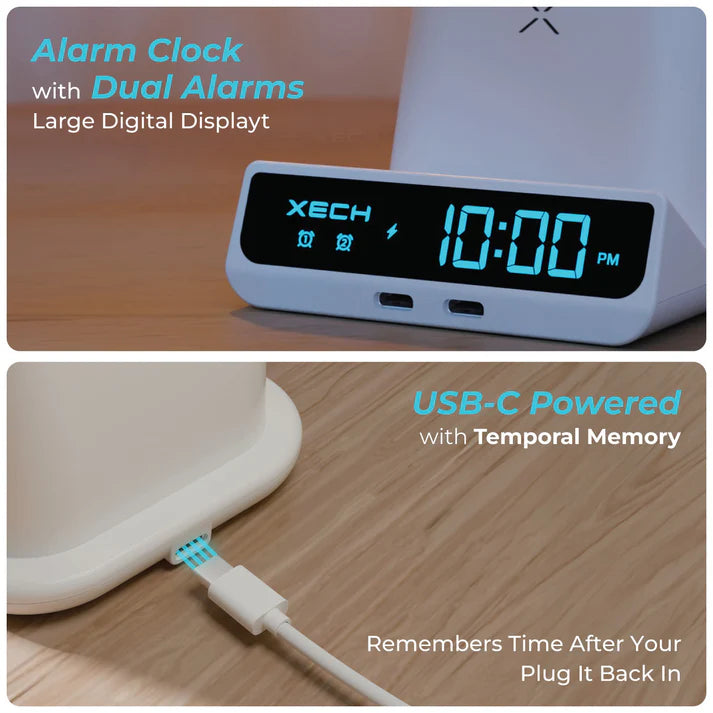 ED206- Xech Quest Max Clock with Pen Stand & Wireless Charger