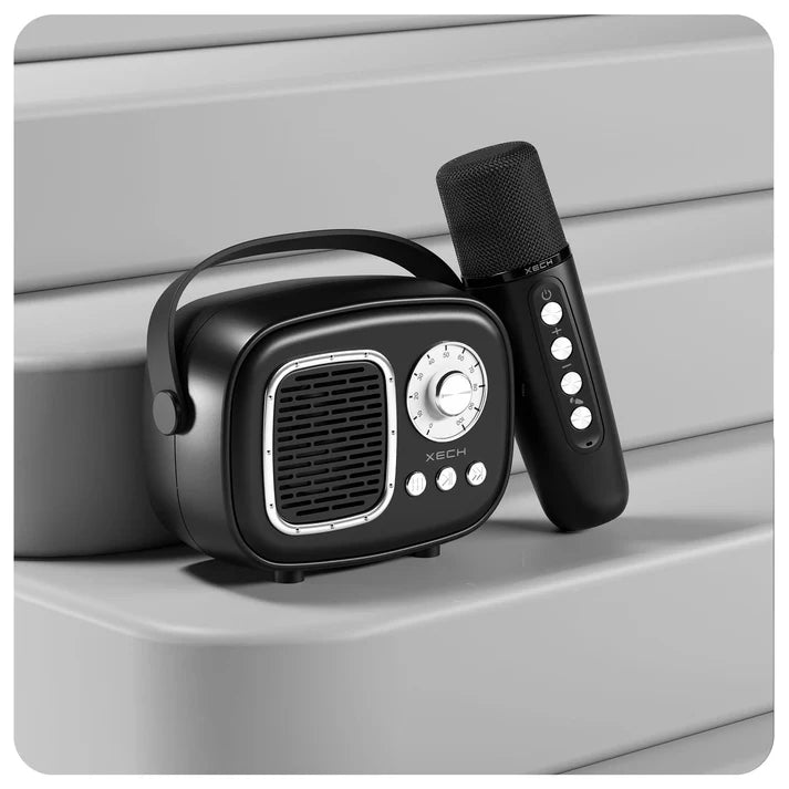 ED208- Xech Retro Jam Karaoke Speaker with Mic